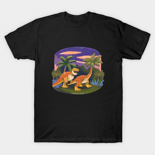 Jurassic Night T-Shirt by Yourex